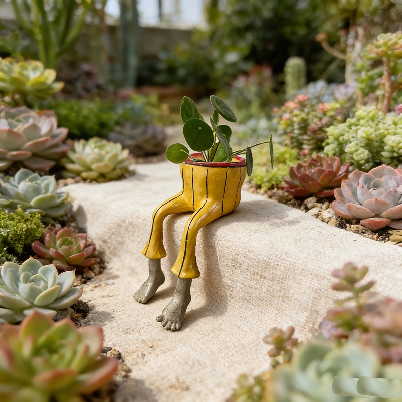 Plant Parent Free - Vaso in Ceramica a Forma di