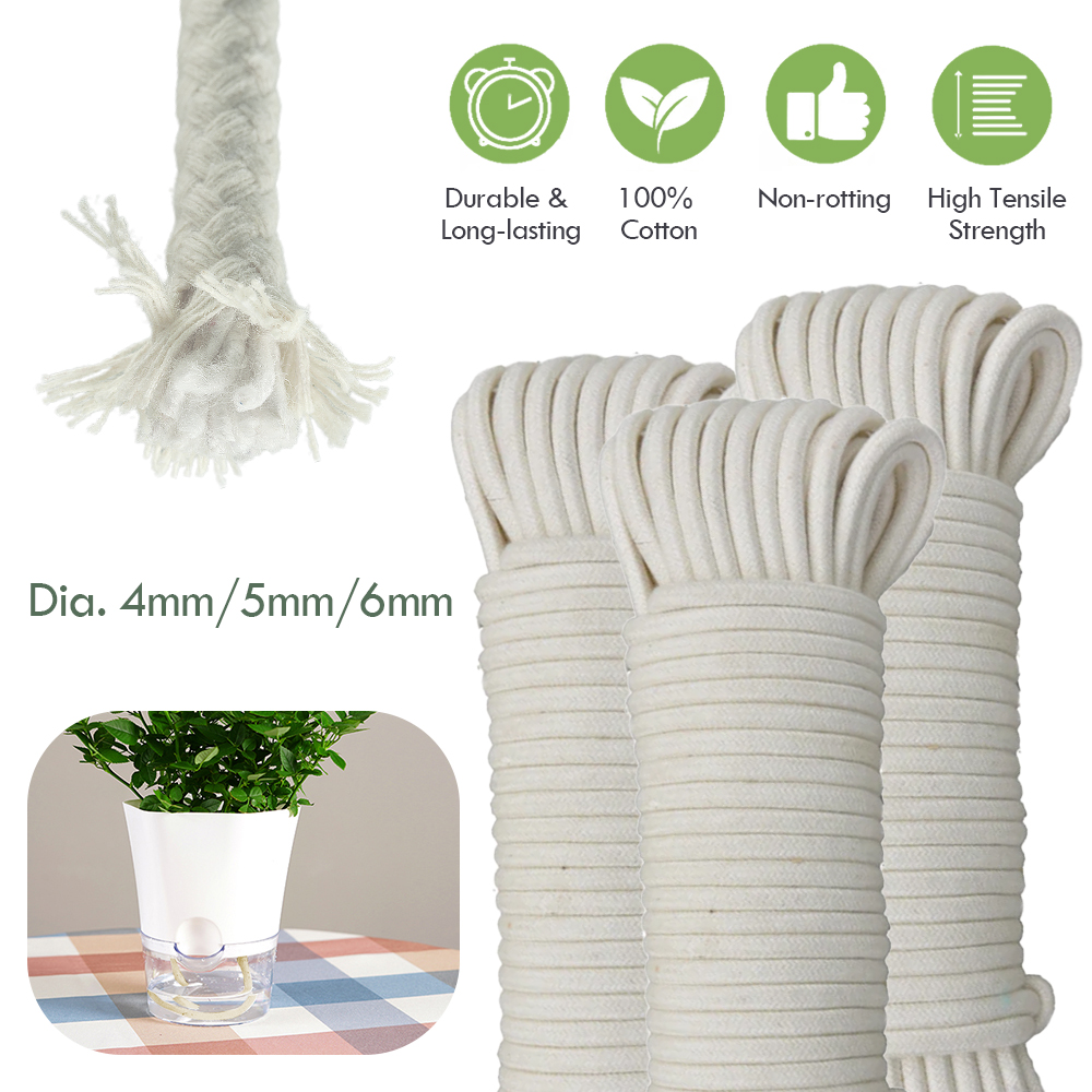 Plant Parent Kit - 4/5/6mm autoirrigante cotone stoppino cavo piante