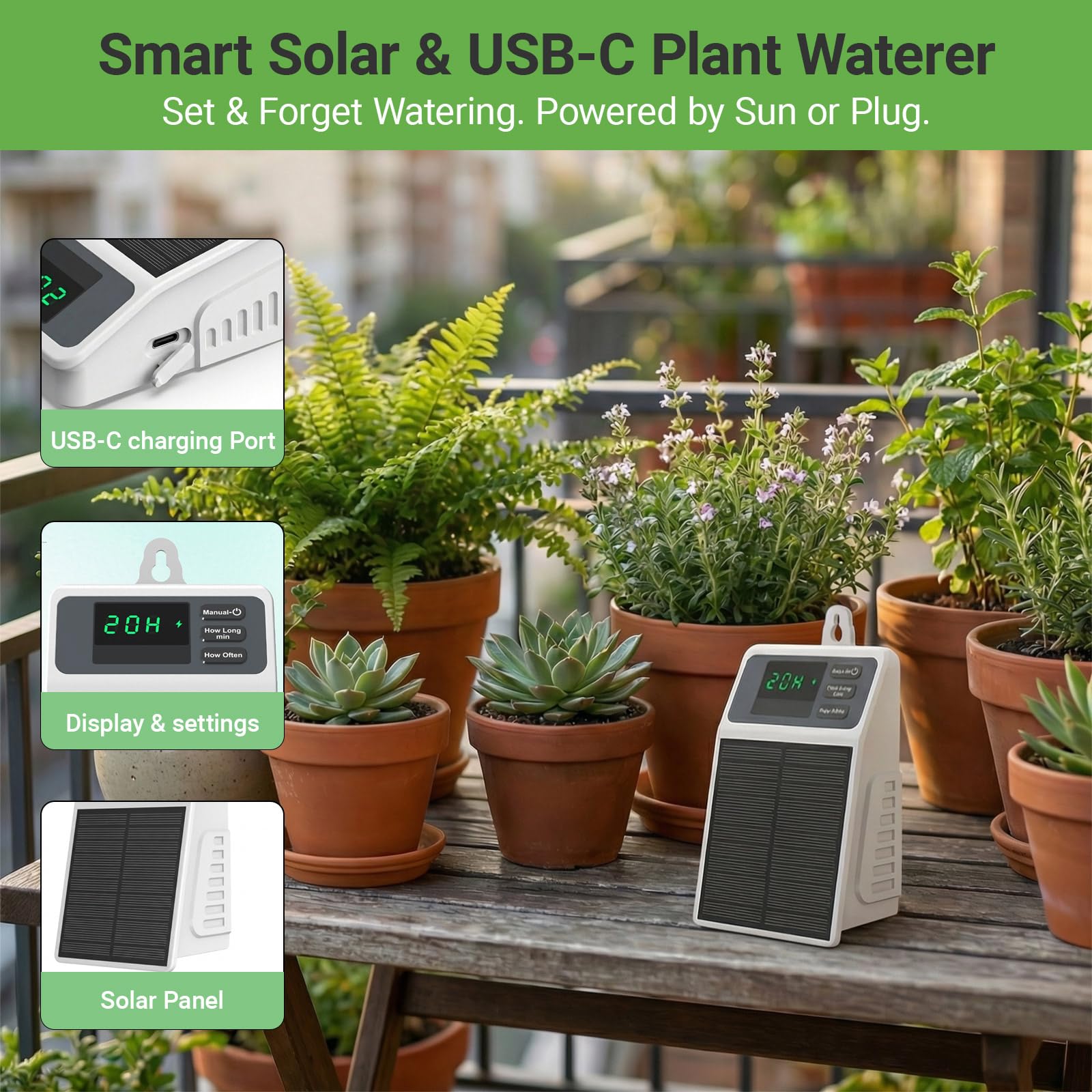 Sistema di irrigazione solare  - Plant Parent Kit recensione e prezzo