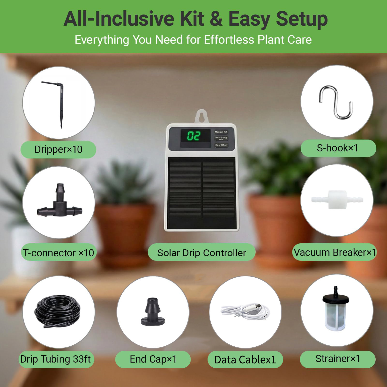 Sistema di irrigazione solare  - Plant Parent Kit recensione e prezzo